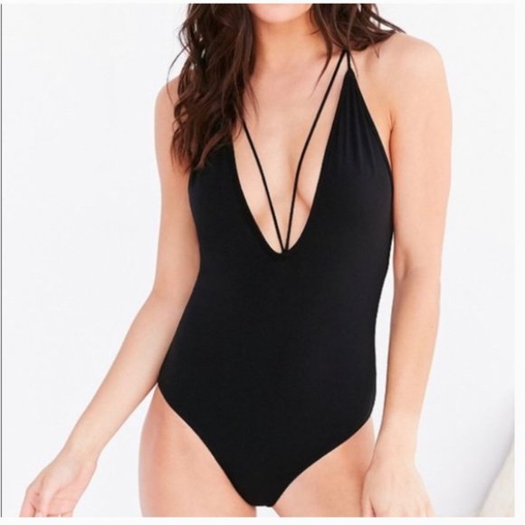Urban Outfitters Tops - Urban Outfitters Strappy Plunge Bodysuit